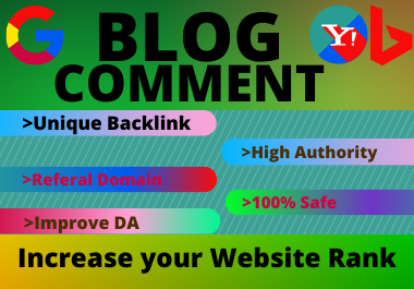 Live Blog Comments High authority unique backlinks pe...