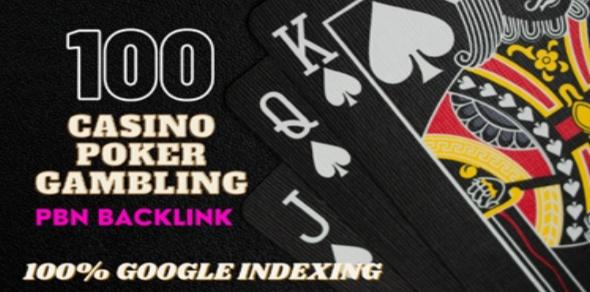 Get 100 HQ Dofollow DA 40+ Casino, Judi, Gambling H...