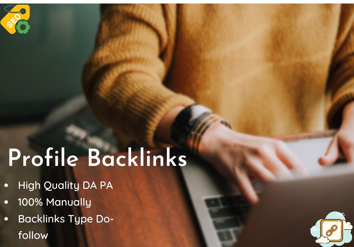 I will provide 50 high da dofollow profile backlinks