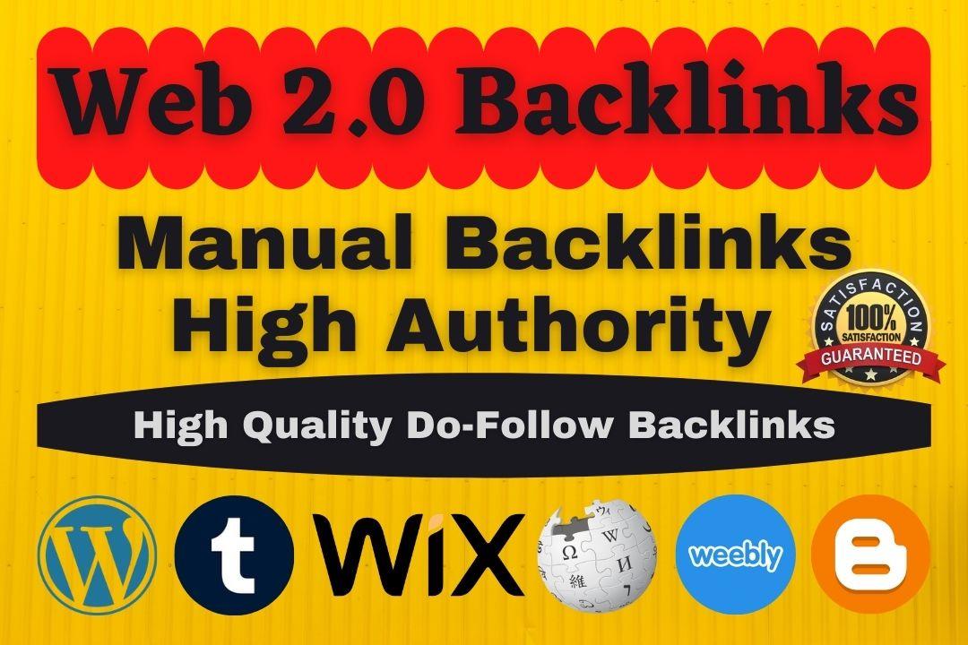 create dofollow high authority 50 web 2.0 backlinks m...