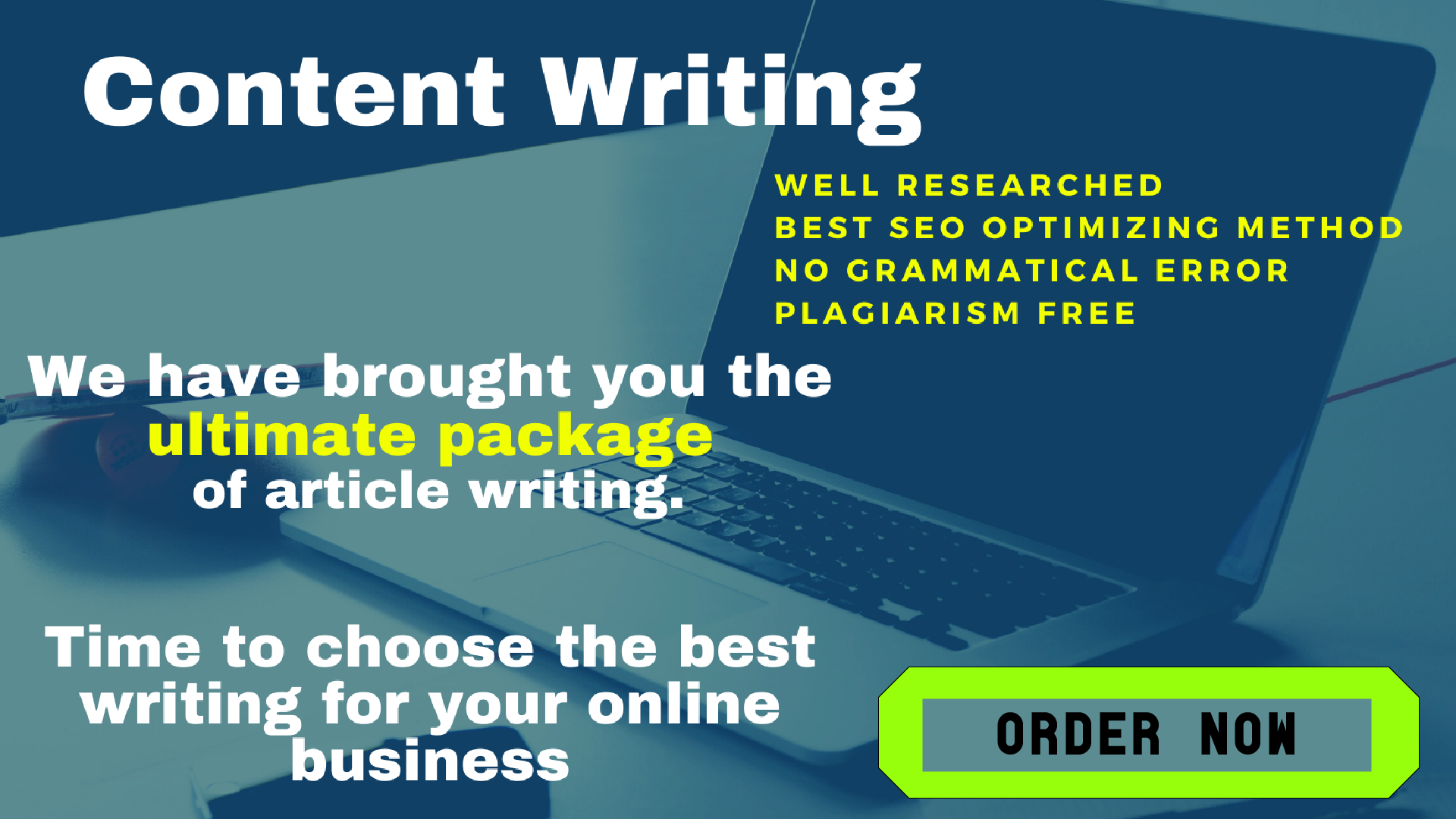 2000 words ultimate package of Content/Article writin...