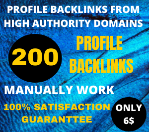 I will do manually create 200 PR9 backlinks from high...