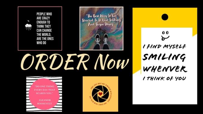 create motivational quote images with your logo