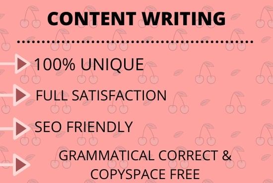 I will write 1500 words SEO optimized content for you...
