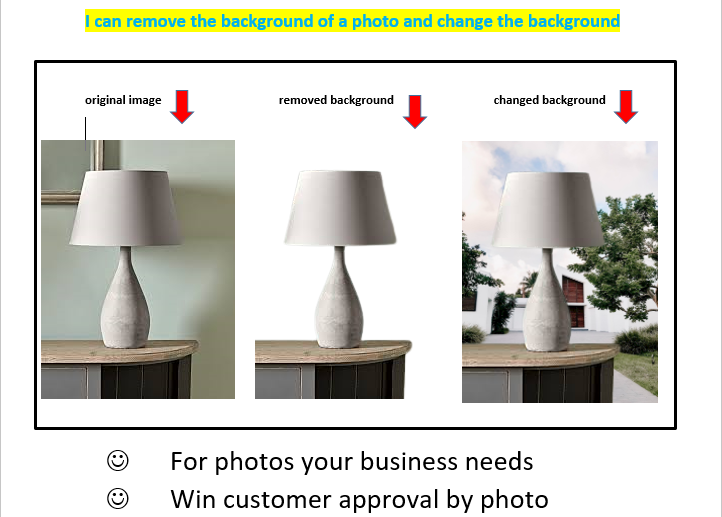 Remove the background of the photo and change the bac...