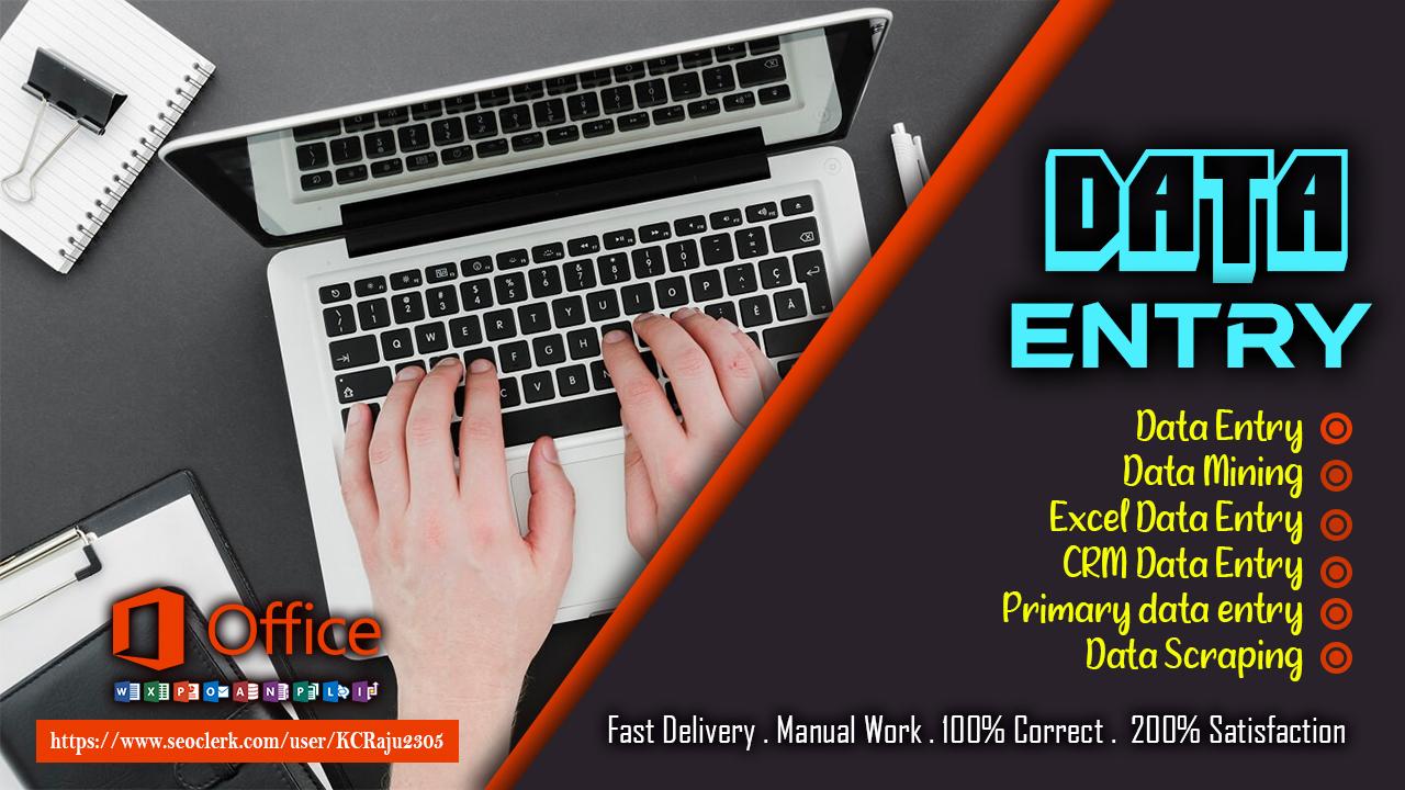 Data Entry & Data Scraping Service with Fast Deli...