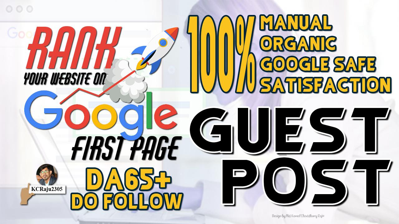 25 DoFollow Guest Post Links DA65+ High Visitor Gener...