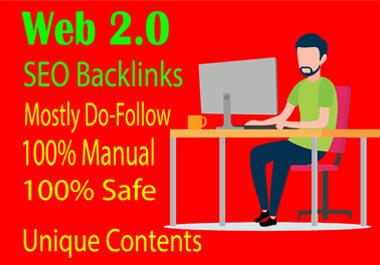 I will build 25 plus web 2.0 do-follow blogs backlink...