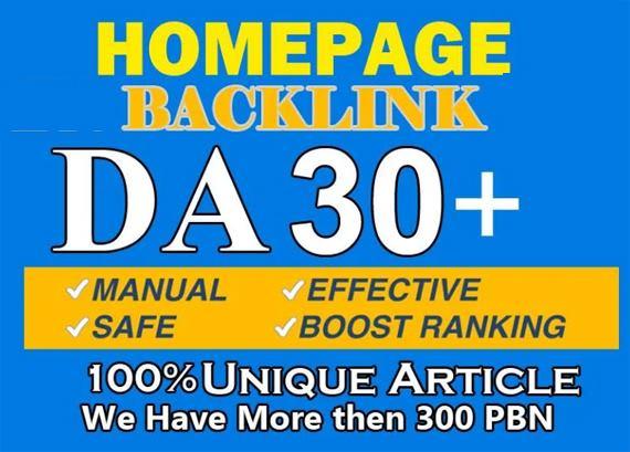 I will give high da pa strong home backlinks for off ...
