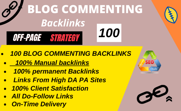 Rank on google 1st page with 100 High DA Blog Comment...