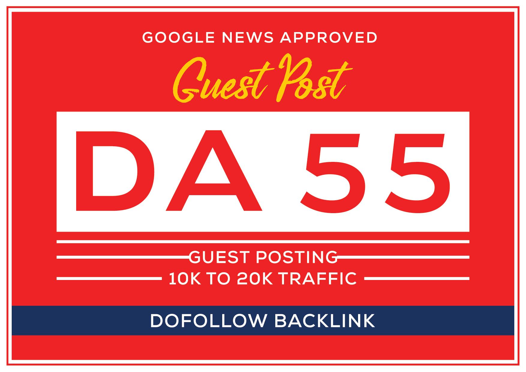 publish guest post on my DA 55 google news approved w...