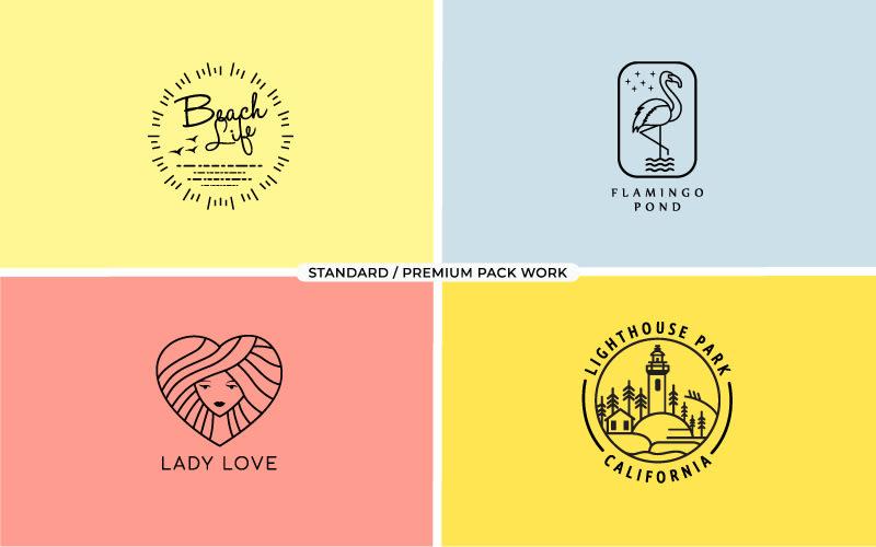 I will design 2 modern minimalist logo vector files