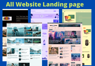 Landing page creation with responsive/Seo friendly on...
