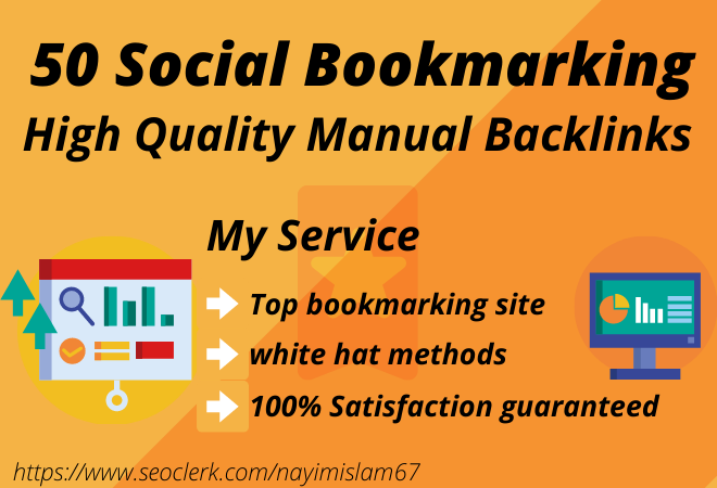 I Will Do 50 Social Bookmarking On High Quality Backl...