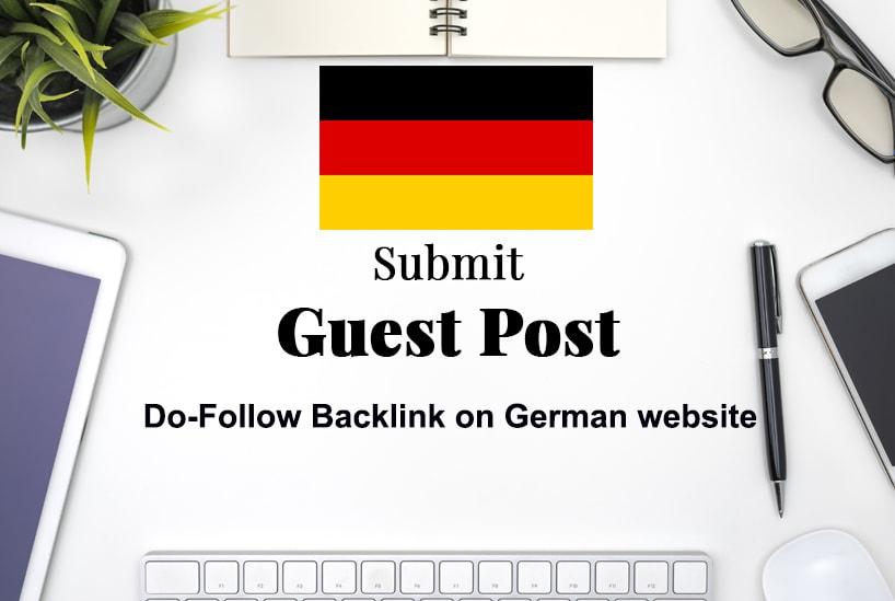 I will publish german guest posts, good metrics dofo...
