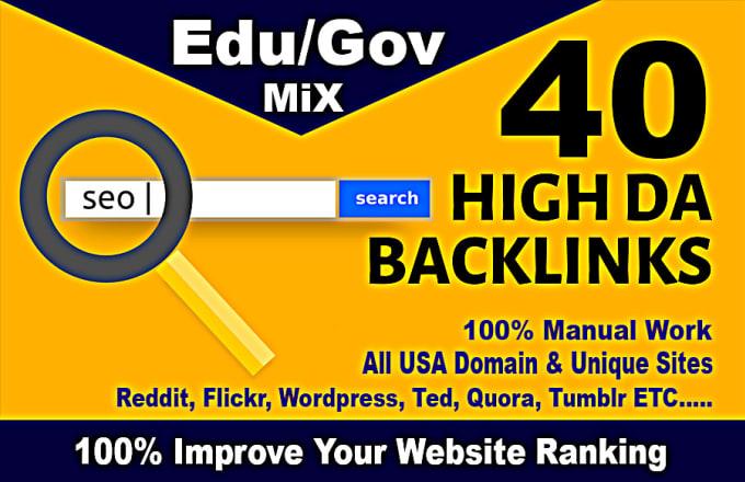 I will top 40 usa pr9, edu dofollow seo backlinks ser...