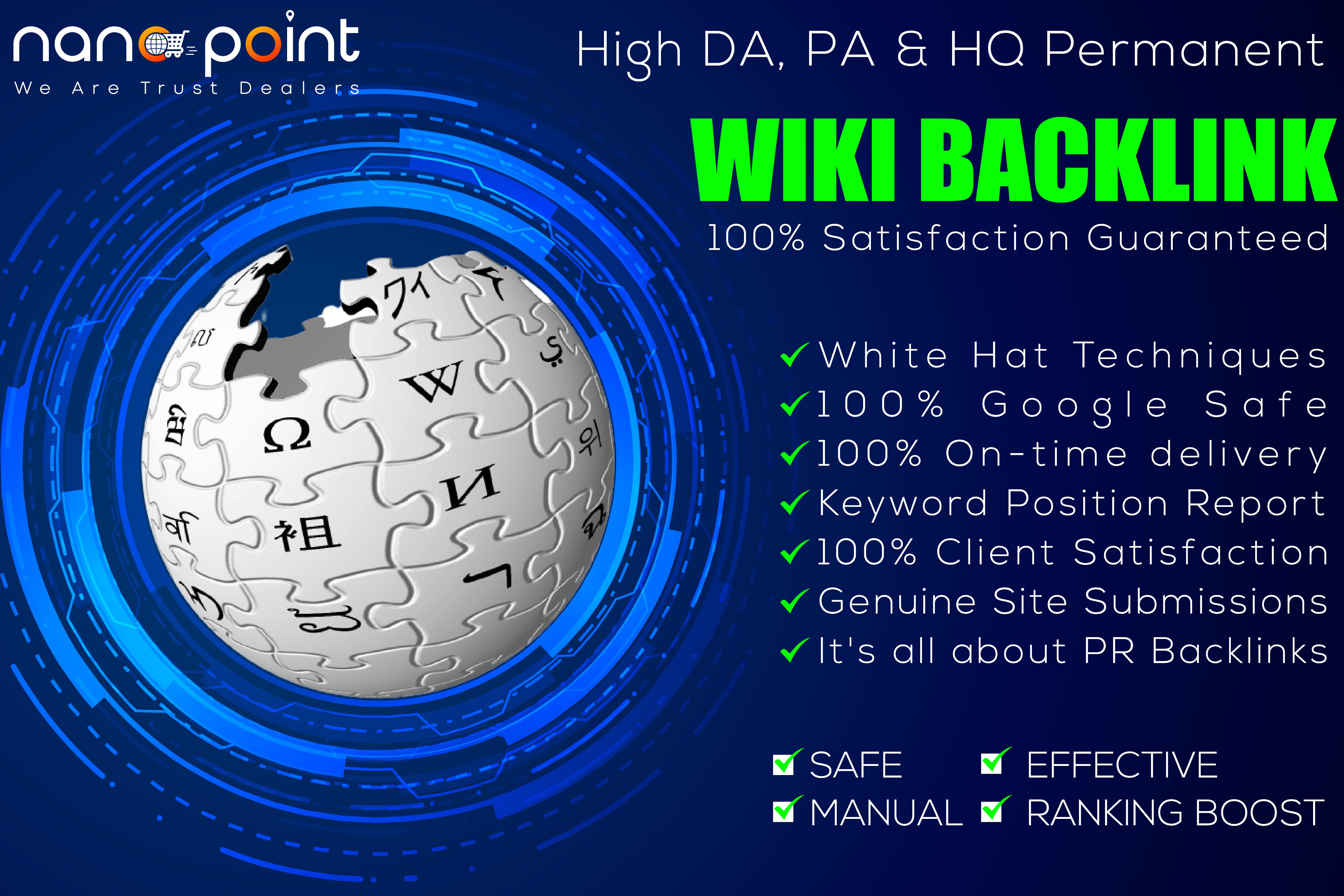 1000 Most Powerful Niche Relevant Wiki SEO Backlink f...