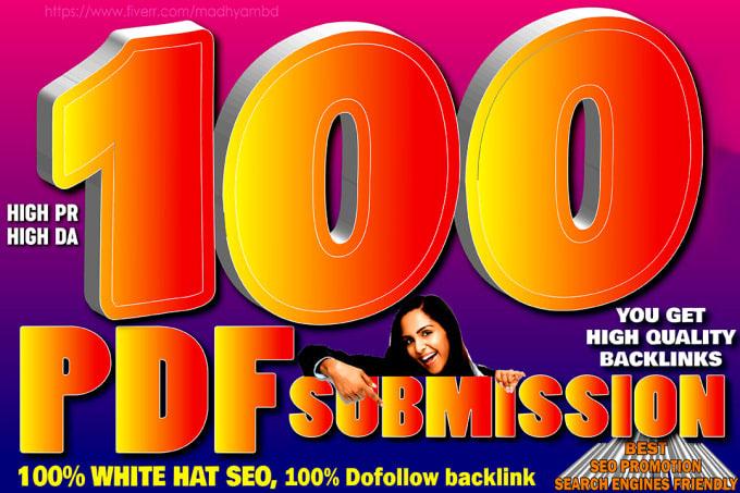 I will do manually PDF submission to 100 pdf sharing ...