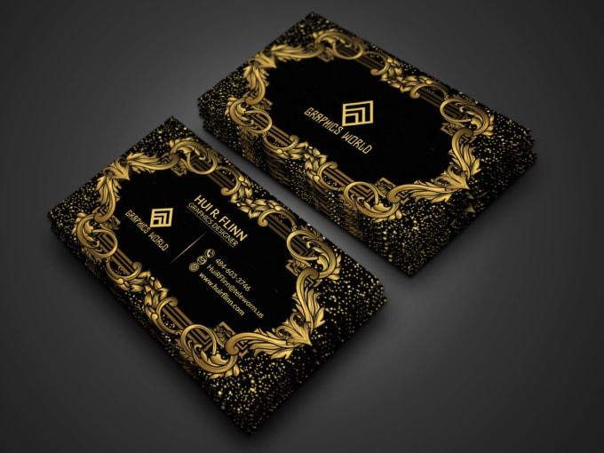 I will professional luxury business card