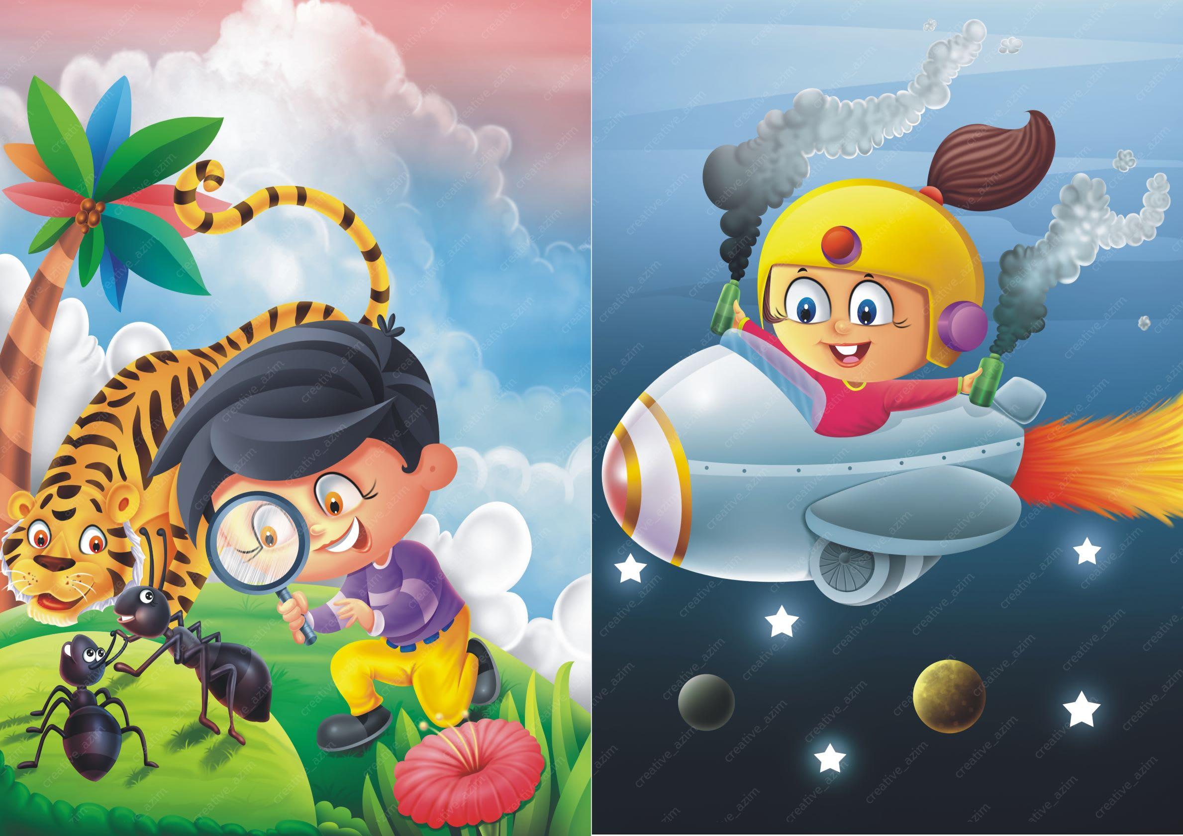 I will create expert children book illustration in an...