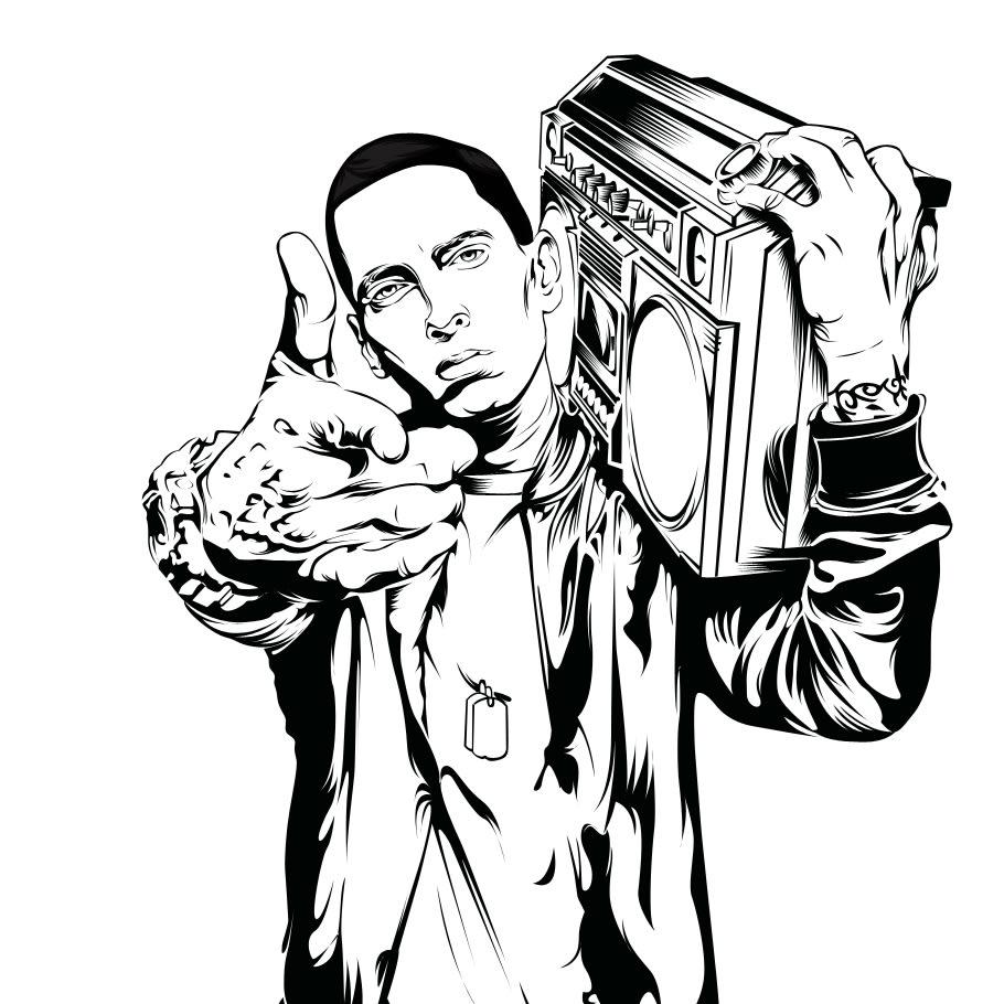 I will create an high detailed black and white line a...