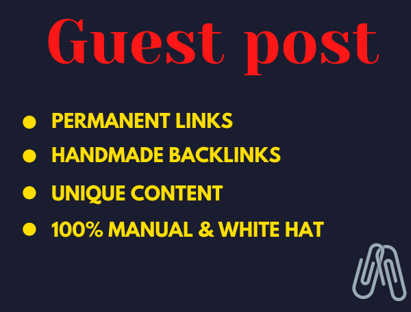 Write and Publish Guest Post Unique Content High Auth...