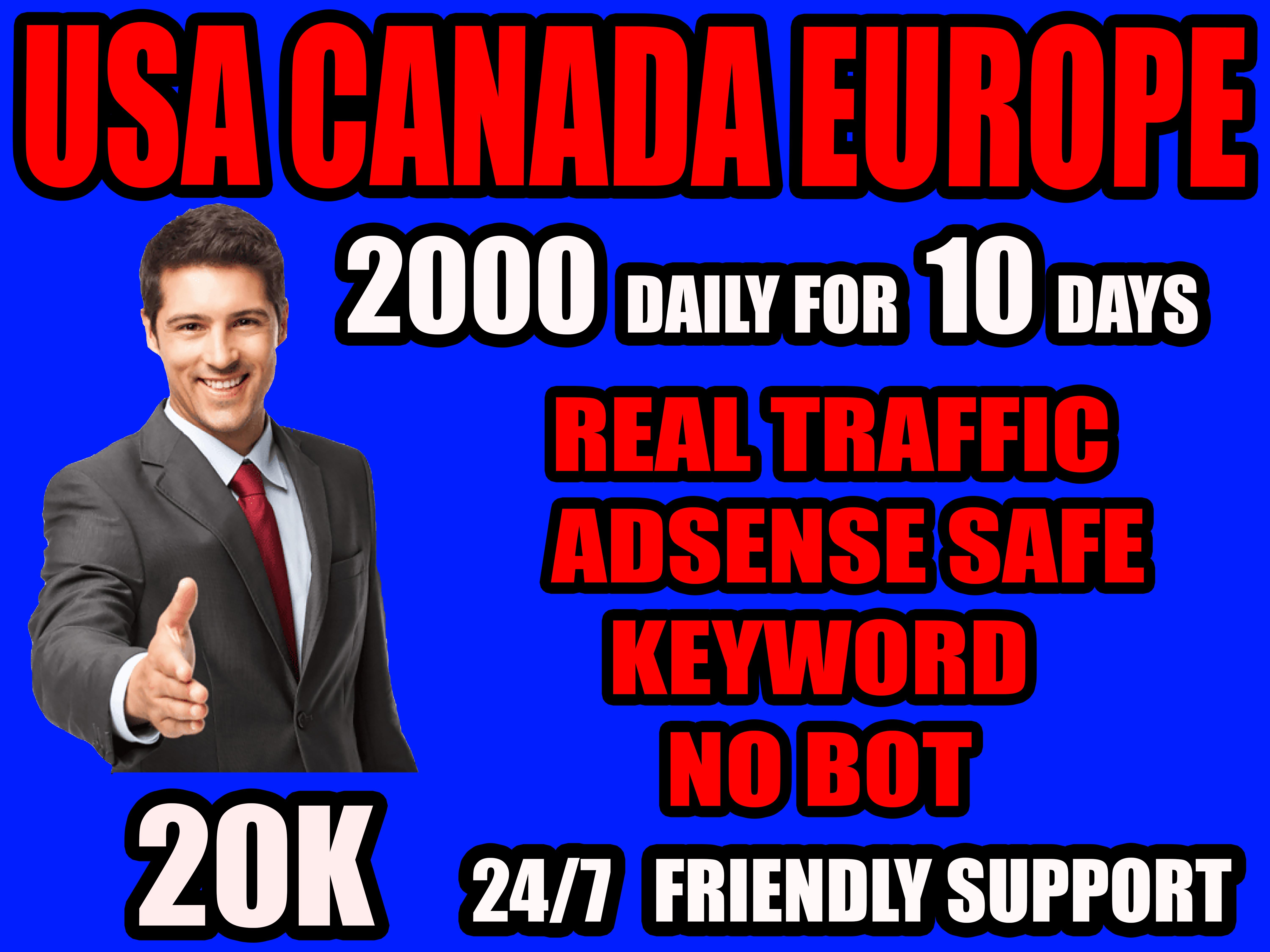 I will drive USA organic targeted web traffic unique ...