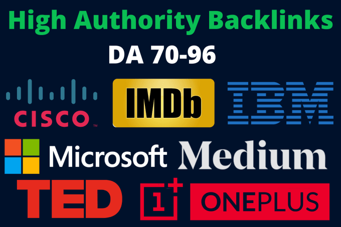 I will do microsoft, ibm, imdb, cisco 35 backlinks...