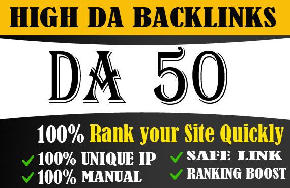 I will create powerful high da dofollow backlinks for...