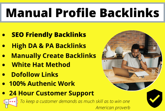 Do 70+ high DA and PA manual SEO friendly Profile Bac...