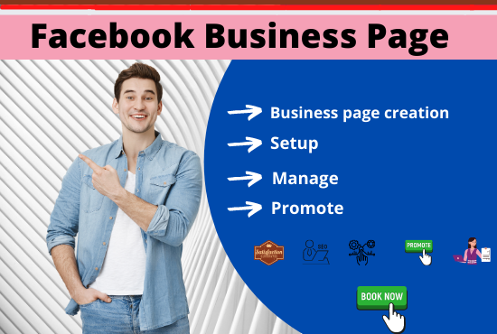 I will create and setup Facebook business page with S...