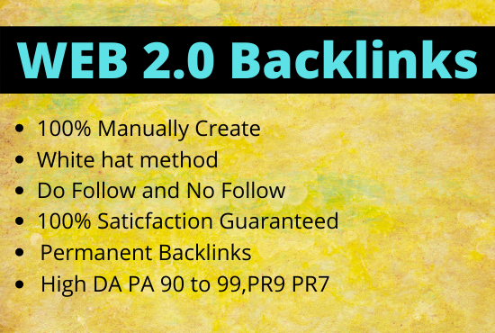 I Will do 55 High DA PA 2.0 backlinks for your websit...