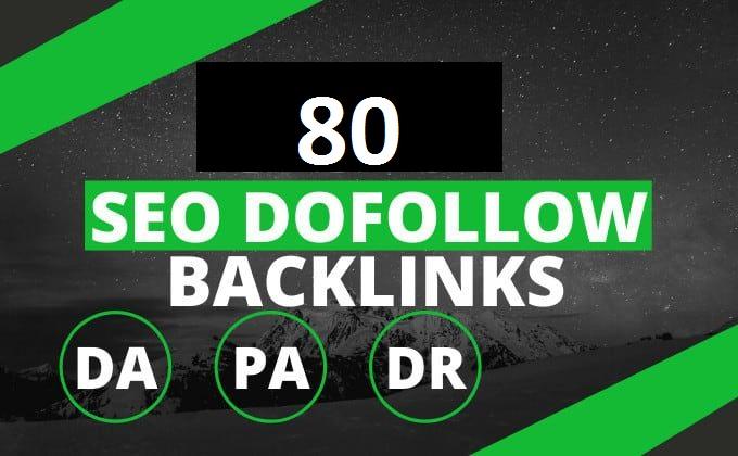 I will submit 80 high authority dofollow backlinks