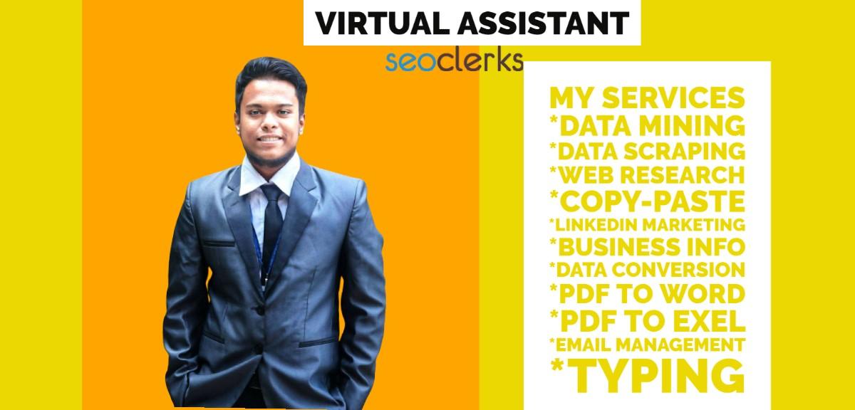 virtual assistant with any kind of Data Entry, Data ...