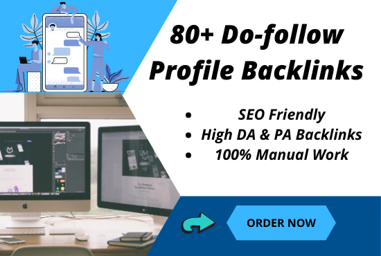 I will create 80+ high DA PA SEO profile backlinks fo...