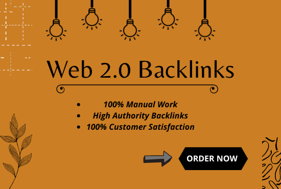 I will provide 50 SEO friendly web 2.0 backlinks for ...