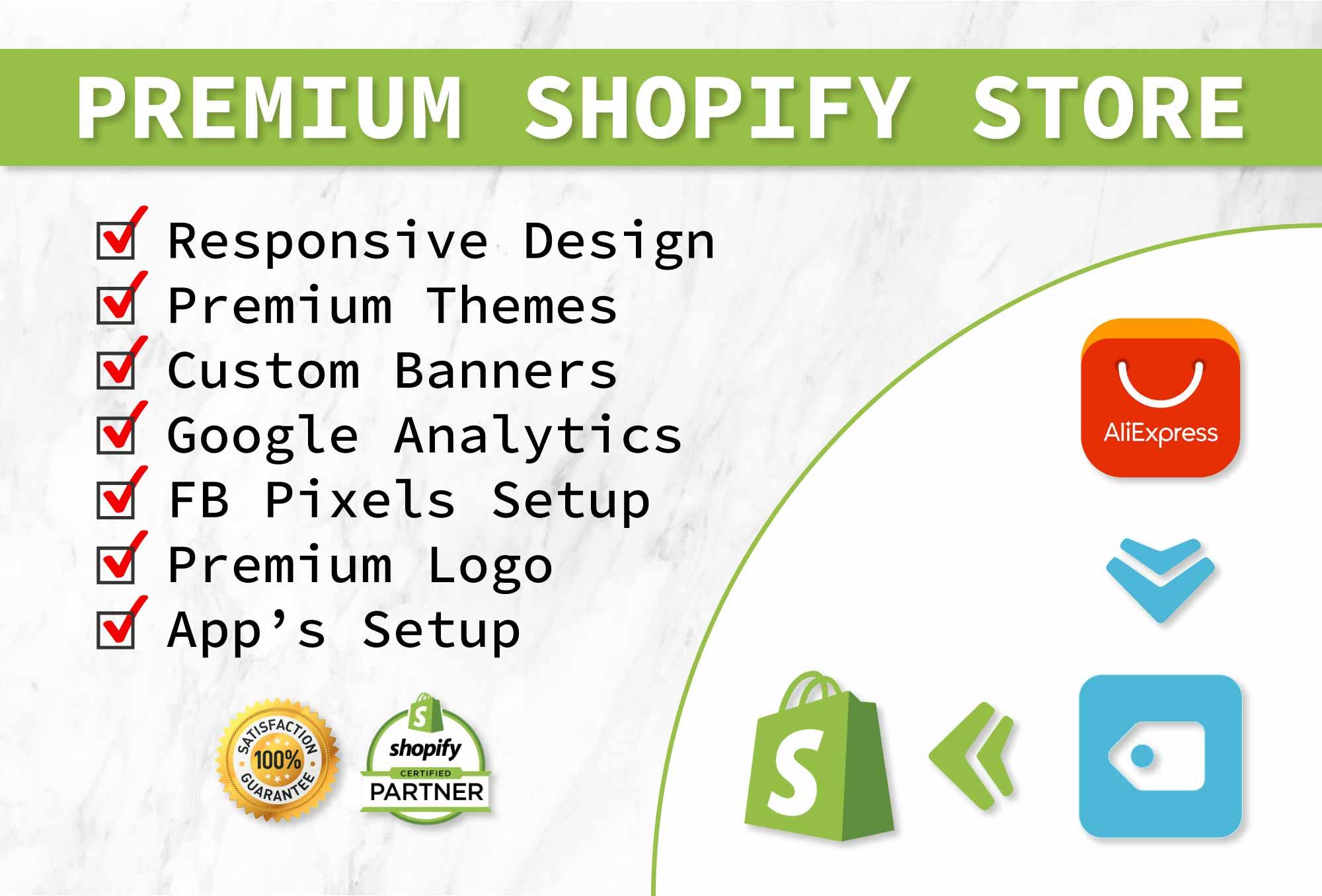Develop a high converting drop shipping shopify store...