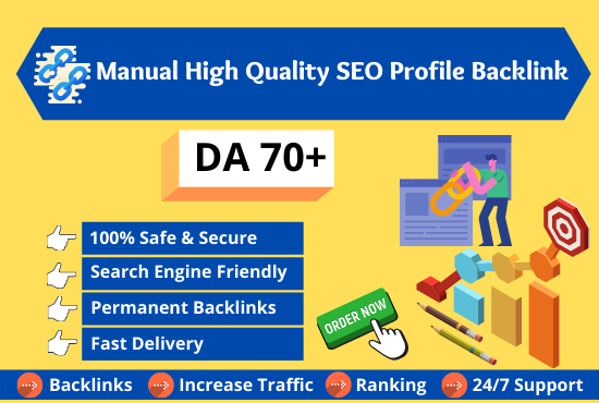 I will do 100 unique high quality authority SEO dofol...