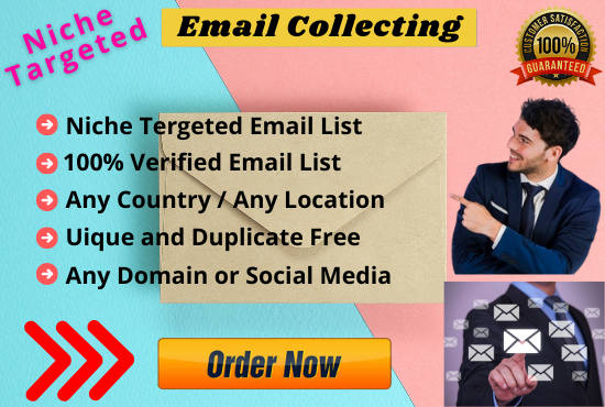 I Will Collect 5k Niche Targeted Bulk Email List Acco...