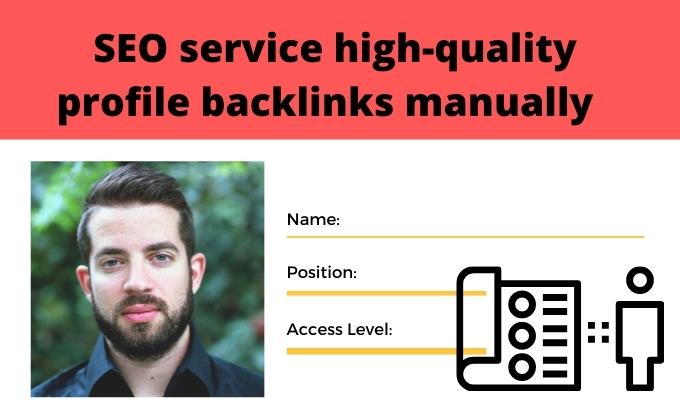 I will do SEO service high quality 50 profile backlin...