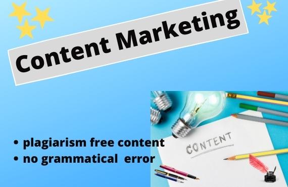 I do write a unique SEO optimized content writer Blog...