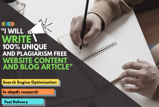 I will write 1500 words genuine SEO article writing, ...