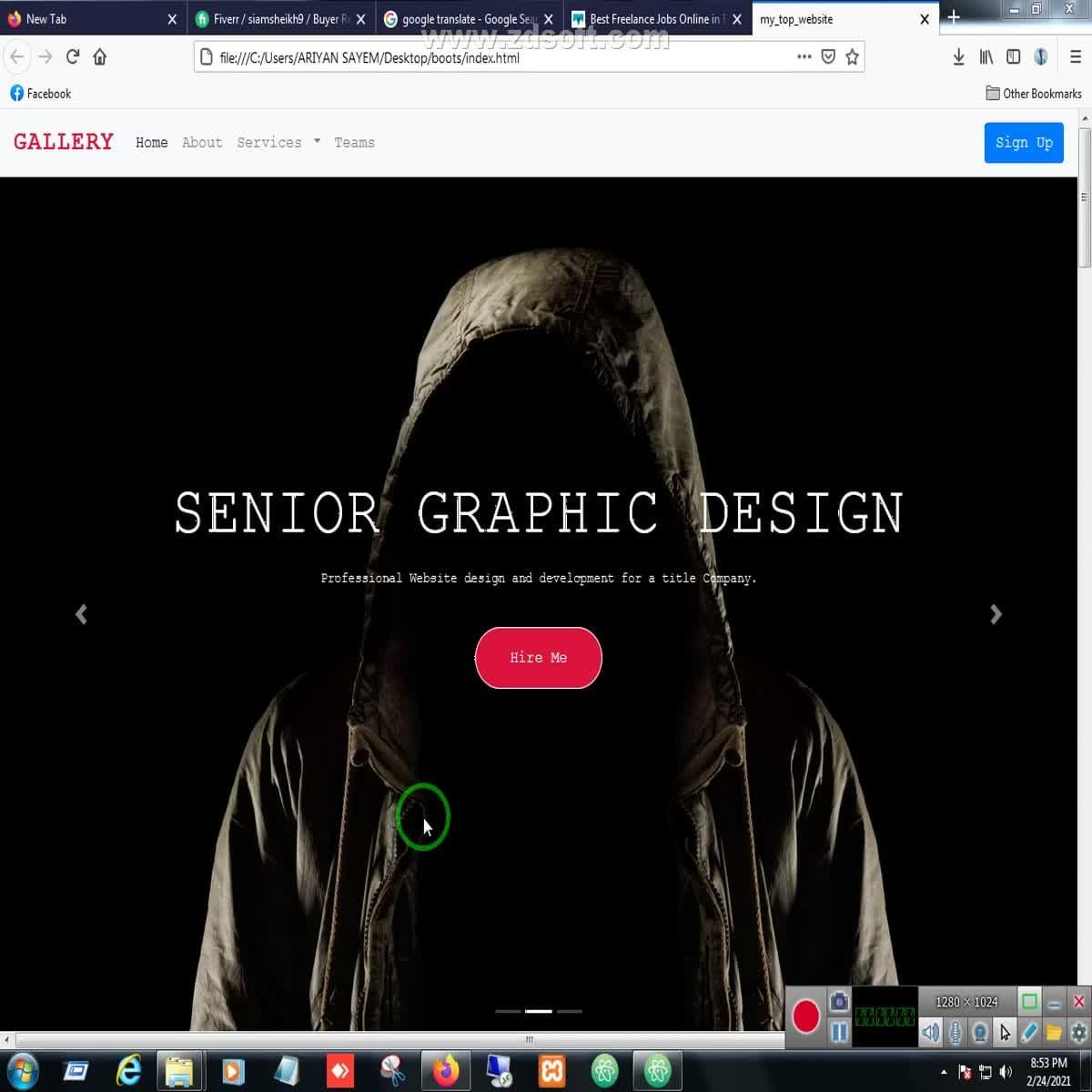 I will do create website design and fixed