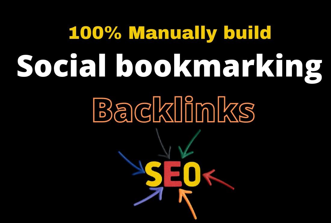 I will Manually build Top 100 Social Bookmarking on H...