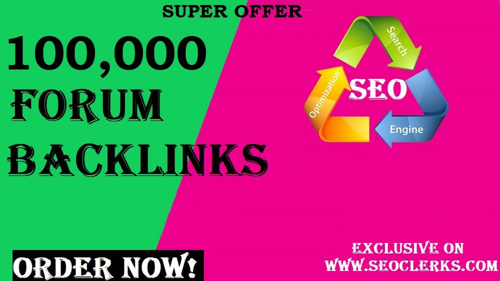 100,000 GSA SER Forum BACKLINKS for Google SEO rankin...