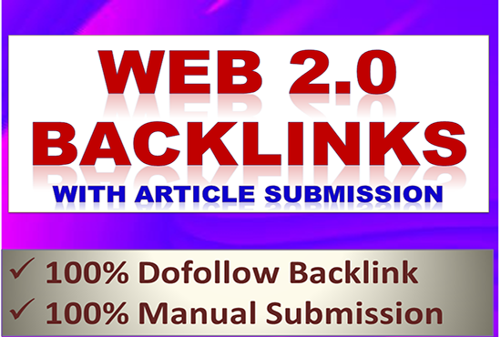 20 web 2.0 backlink with article submission as link b...