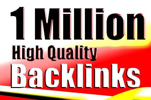 I will do 1 million tier backlinks for push your rank...