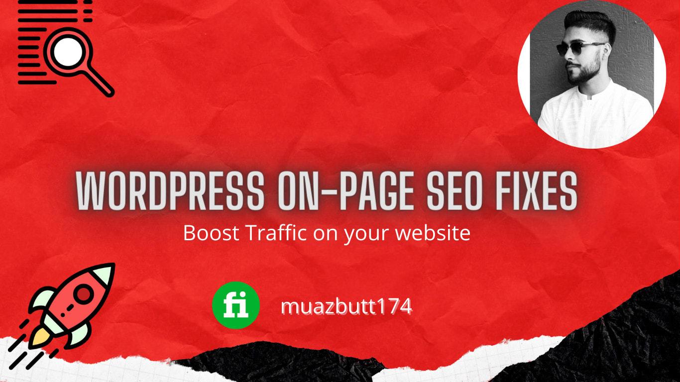 I will fix your wordpress SEO issues for better googl...