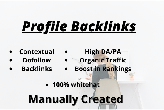 I'll do 50 dofollow profile backlinks with excel shee...
