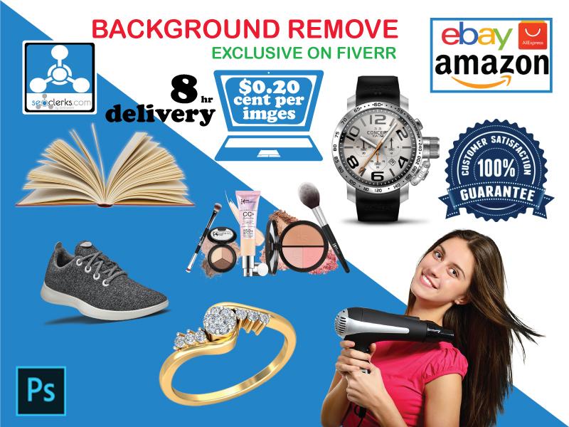 Background remove/clipping path on any products and p...